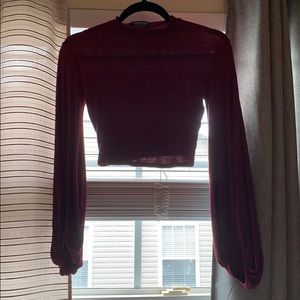 Long-sleeve Crop Top